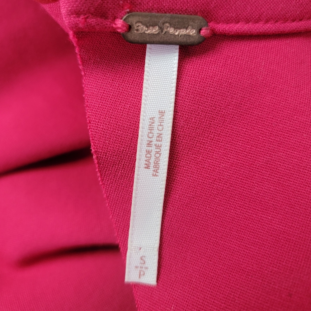 Free People Sweet Talk Mini Dress Raspberry Small - Picture 7 of 7